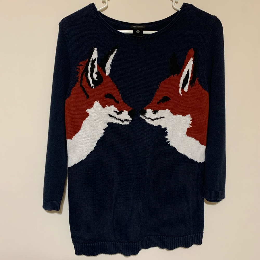 Ann Taylor Fox sweater size xs